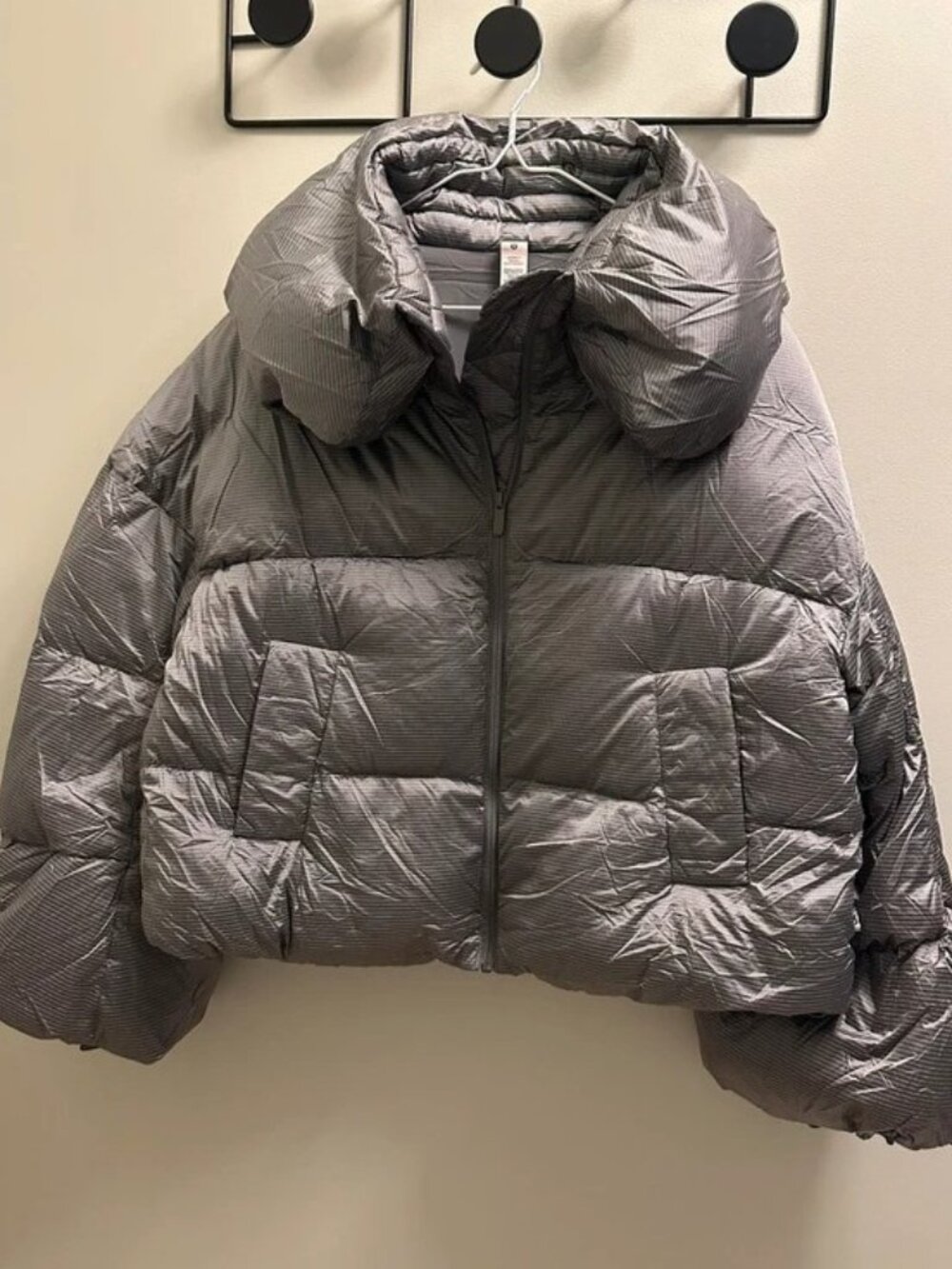 Lululemon Featherweight Puffer Jacket Metallic Gray Size US 2
